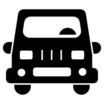 an editable icon of off road vehicle